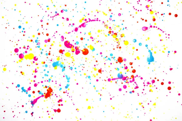 Acrylic Paint Blobs Splatters Spots Background — Stockfoto