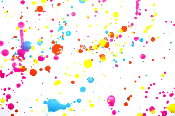 Acrylic Paint Blobs Splatters Spots Background — Stock Photo, Image