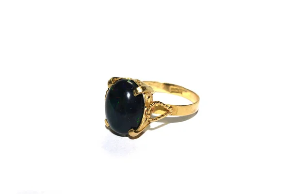 Vintage Antique Ring White Background — 스톡 사진