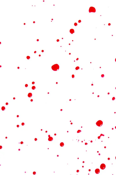 Крупный План Разноцветных Брызг Краски Белой Бумаге Абстрактного Фона — стоковое фото