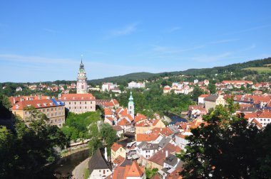 Cesky Krumlov güzel eski şehir south bohemia, Çek Cumhuriyeti