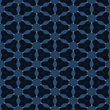 Koyu mavi sorunsuz duvar kağıdı ya da geometrik arka plan