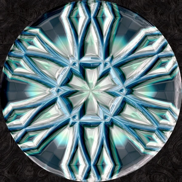 Soyut sihirli mandala küre topu dekorasyon — Stok fotoğraf