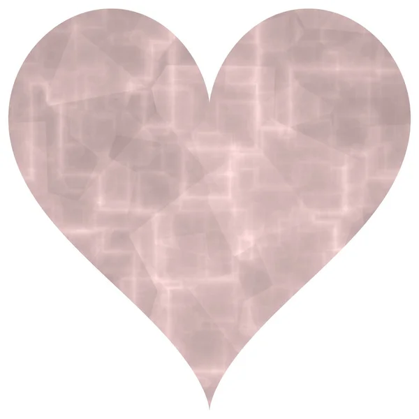 Régi rózsaszín absztrakt nagy szív alakú — Stock Fotó