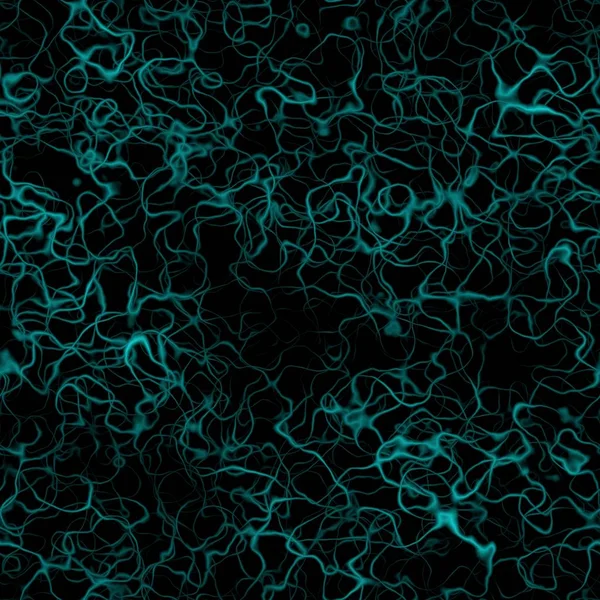 Escuro abstrato azul turquesa rachaduras no fundo preto — Fotografia de Stock