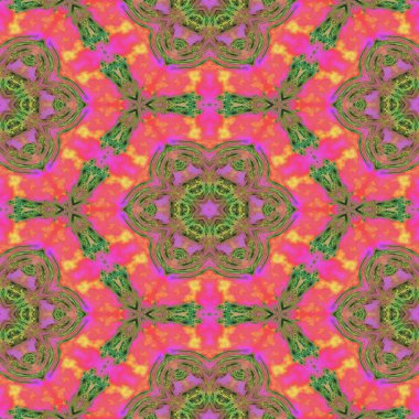 Çiçek farklı renk seçenekleri sunan pembe sorunsuz yinelenen desen 