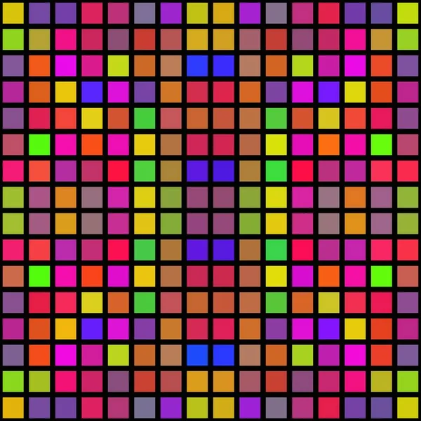 Барвисті абстрактні кубики формують піксельну текстуру — стокове фото