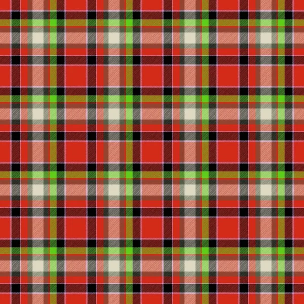 Vermelho e verde tartan padrão de design sem costura — Fotografia de Stock