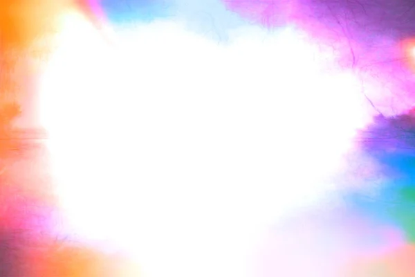 Diffuse soft horizontal colorful rainbow frame background — Stock Photo, Image