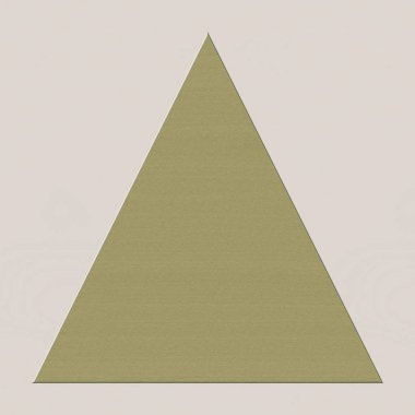 Basit altın bej üçgen Piramit şeklinde, simge dengesizlik veya dünya dengesini. Fakir ve zengin, Illuminati ve diğerleri.  