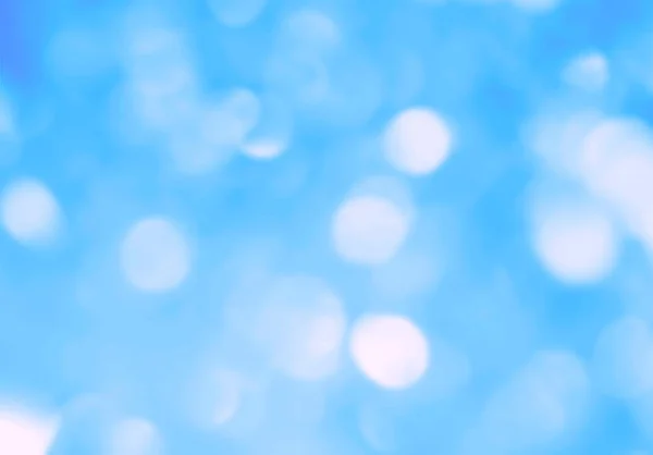 Licht blauwe bokeh sparkle lens glitter lege achtergrond — Stockfoto