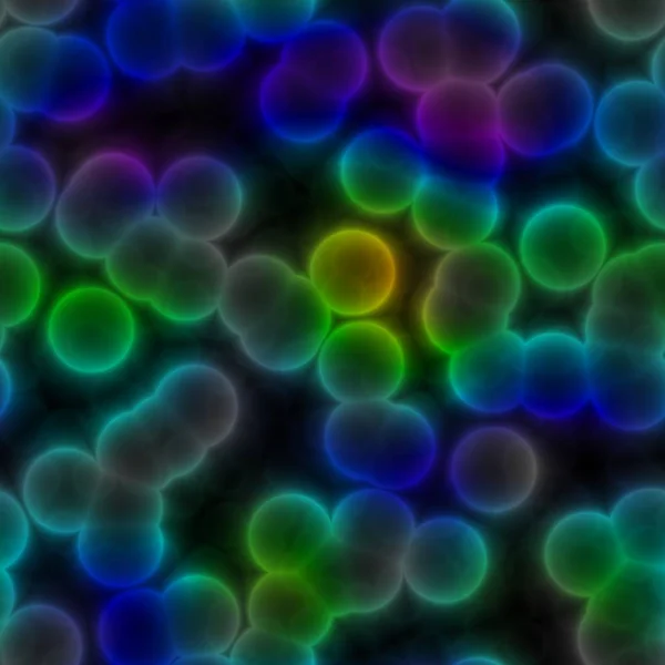 Raibow colorate cellule o batteri flora modello di sfondo design — Foto Stock