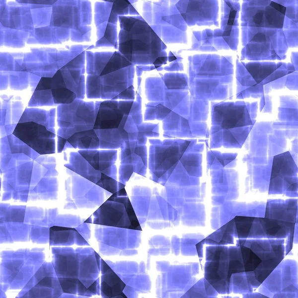 Luz azul cibernético criativo mesch renderizar fundo — Fotografia de Stock