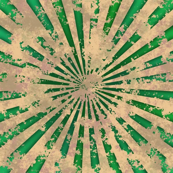 Vintage Retro Grunge Swirl Twist grün und beige Hintergrund — Stockfoto