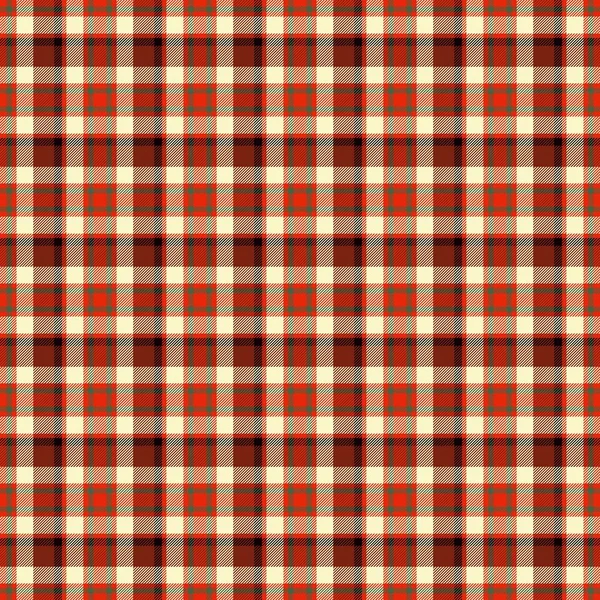 Toalha de mesa de tartan sem costura padrão xadrez vermelho e marrom — Fotografia de Stock