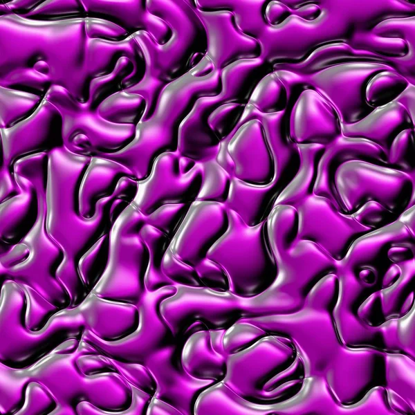 Parlak mor 3d inişli çıkışlı dalgalı metal yüzey dokusu 