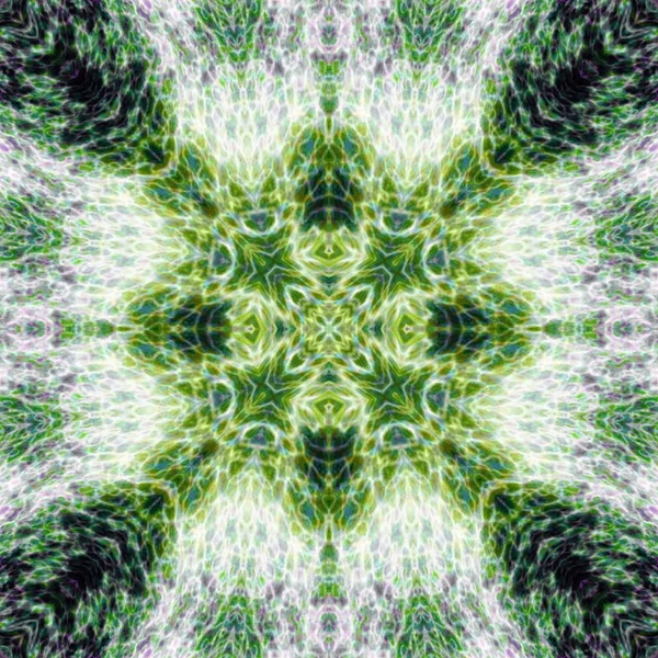 明るい緑 ad 白難解な東洋宇宙鋭い魔法デザイン イメージ タイル — ストック写真