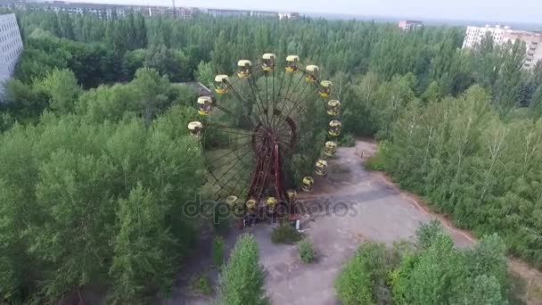 Pripyat spookstad — Stockvideo