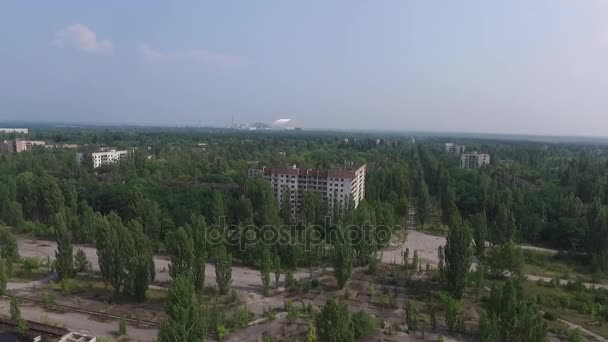Pripyat spookstad — Stockvideo