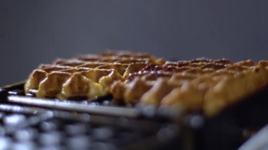 Waffle tost alınan / waffle pişirilir