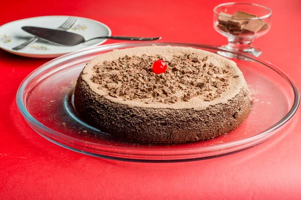 Delicius Chocolate Cake — Zdjęcie stockowe