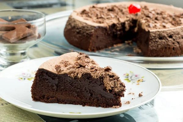 Delicius pastel de chocolate — Foto de Stock