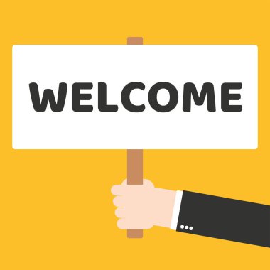 El holding beyaz tahta ile hoş geldiniz