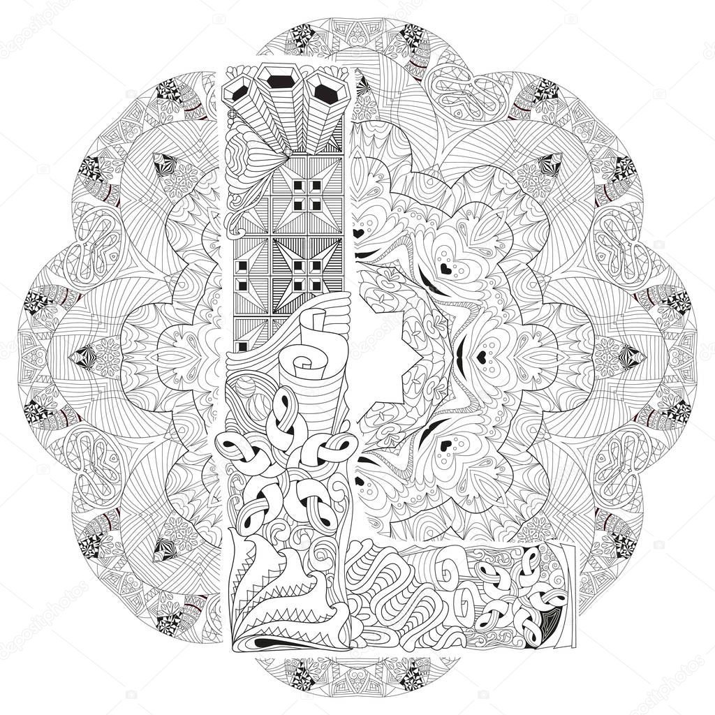 Download Mandala de letra l | Mandala con la letra L para colorear ...