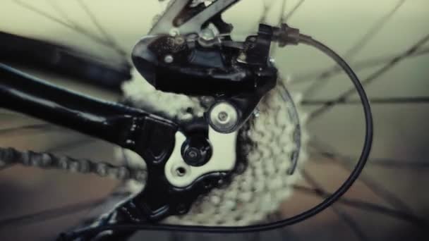 Roue arrière de vélo 4K & Cog — Video