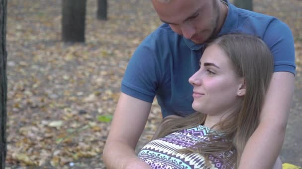 Slow Motion Casal Cena Romântica — Vídeo de Stock