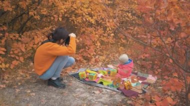 4 k Freelance fotoğrafçı kadın Photosession Sonbahar Park