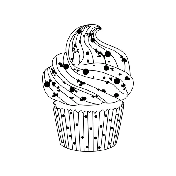 Vector tårta ikonen designelement. Födelsedagstårtan isolerade illustration. — Stock vektor