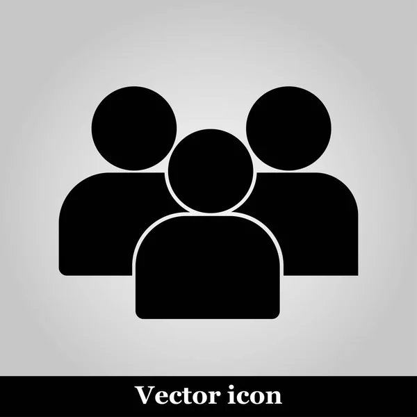 Illustration du groupe plat de personnes Icône Symbole vectoriel Arrière-plan — Image vectorielle