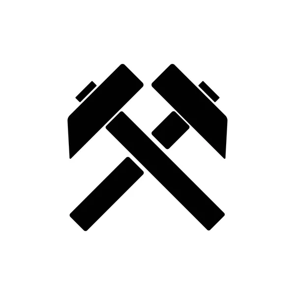 Crossed hammer symbol Vector Art Stock Images Depositphotos