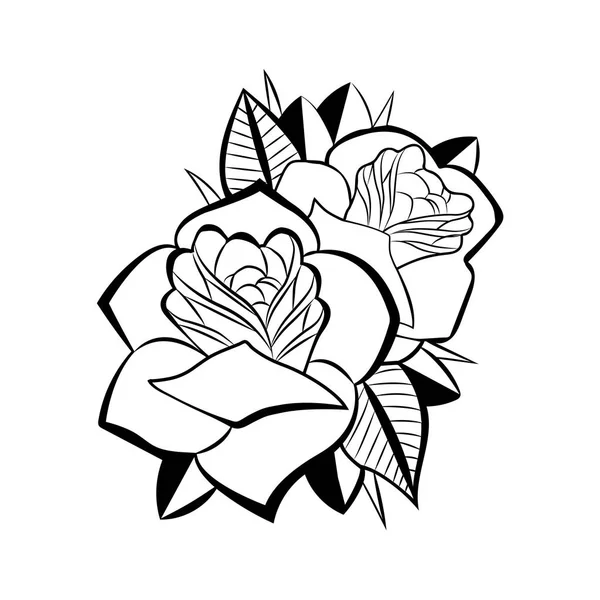 Beyaz arka plan üzerinde izole vektör soyut çiçek