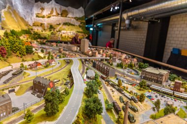 İsviçre, Rheinfelden 17 Şubat 2020, Smilestone 'un minyatür dünyasını ziyaret