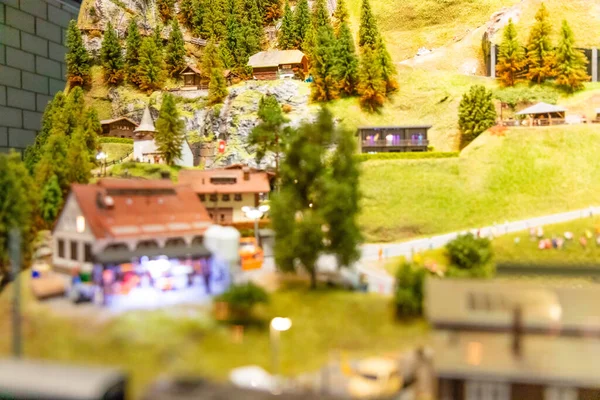 Zwitserland Rheinfelden Februari 2020 Bezoek Aan Miniatuurwereld Van Smilestones — Stockfoto