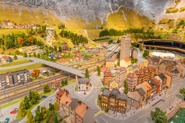 İsviçre, Rheinfelden 17 Şubat 2020, Smilestone 'un minyatür dünyasını ziyaret