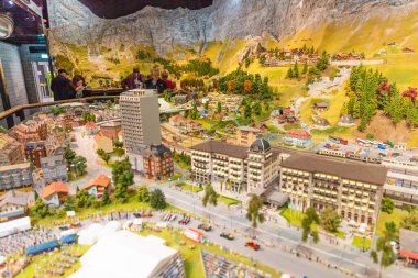 İsviçre, Rheinfelden 17 Şubat 2020, Smilestone 'un minyatür dünyasını ziyaret