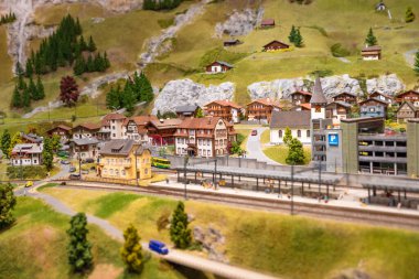 İsviçre, Rheinfelden 17 Şubat 2020, Smilestone 'un minyatür dünyasını ziyaret