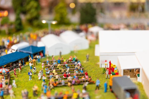 Zwitserland Rheinfelden Februari 2020 Bezoek Aan Miniatuurwereld Van Smilestones — Stockfoto