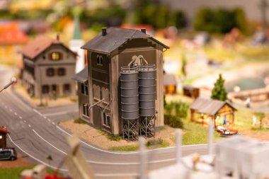 İsviçre, Rheinfelden 17 Şubat 2020, Smilestone 'un minyatür dünyasını ziyaret