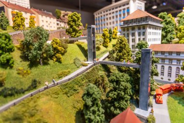 İsviçre, Rheinfelden 17 Şubat 2020, Smilestone 'un minyatür dünyasını ziyaret