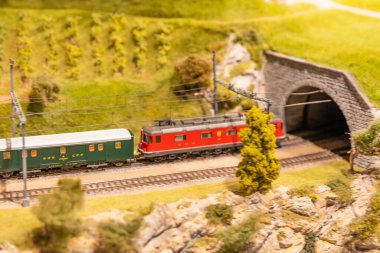 İsviçre, Rheinfelden 17 Şubat 2020, Smilestone 'un minyatür dünyasını ziyaret