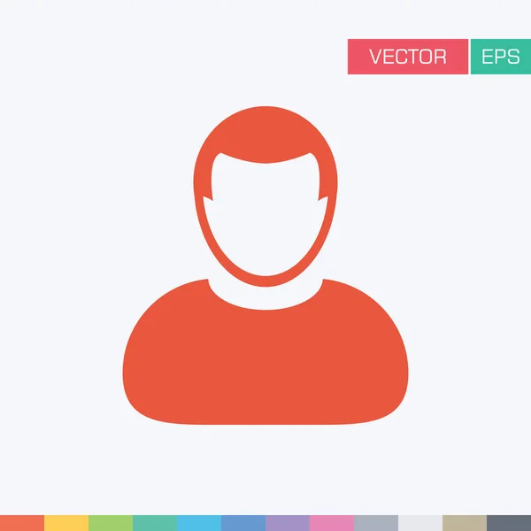 User Icon - Person profile Avatar Vector illustration — Stock Vector