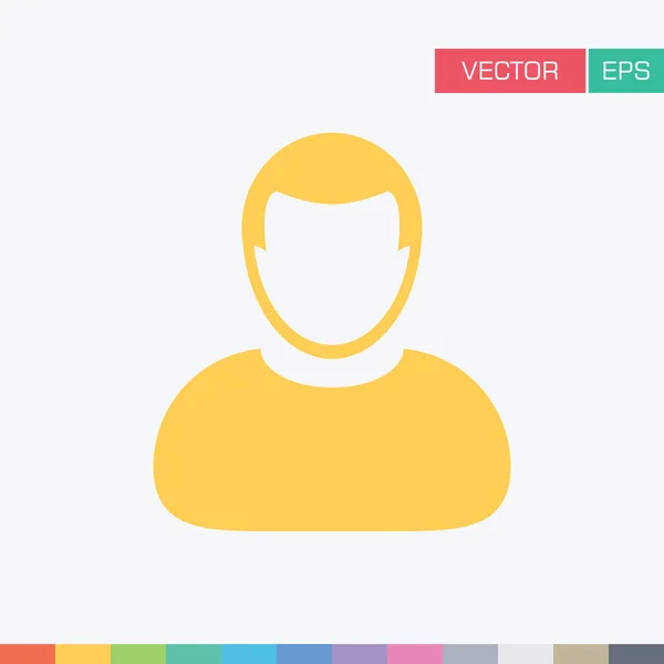 User Icon - Person profile Avatar Vector illustration — Stock Vector