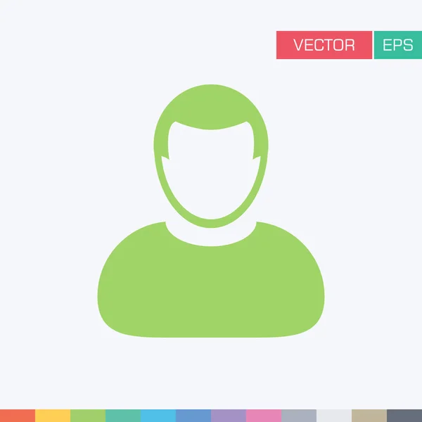 Kullanıcı simgesi - kişi profili Avatar vektör çizim — Stok Vektör