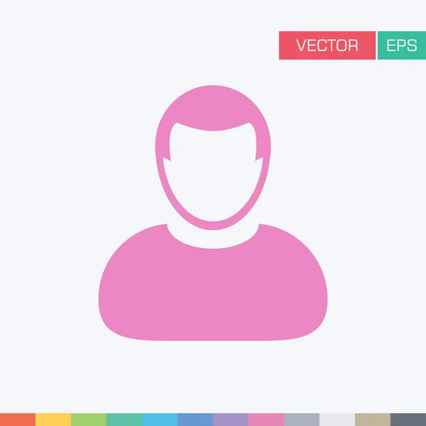 User Icon - Person profile Avatar Vector illustration — Stock Vector