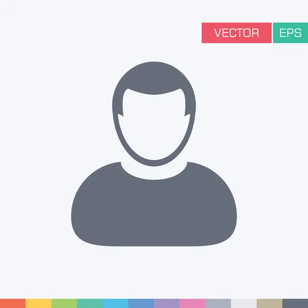 Профиль пользователя - Векторная иллюстрация аватара — стоковый вектор