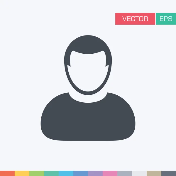 Benutzersymbol - personenprofil avatar vektor illustration — Stockvektor